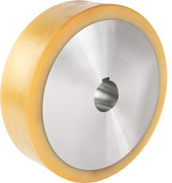 Koło napędowe z powłoką poliuretanową na feldze aluminiowej – Castors-direct.com