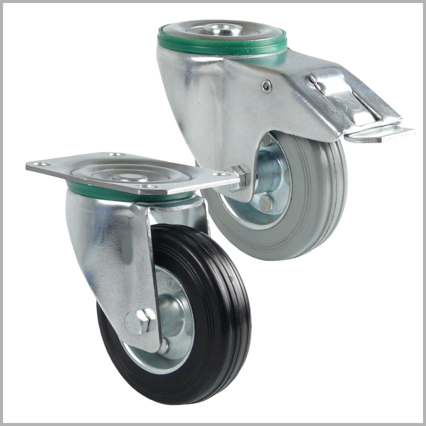 Vollgummi-Rollen 80 - 250 mm