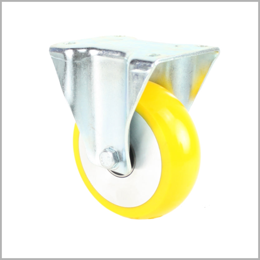 125 mm Bockrolle PU-Rad, ballig, Kugellager - B-L/690KBA/125/45