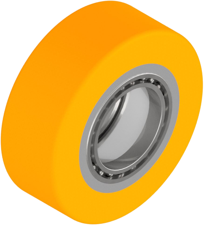 Koło szynowe dźwigowe 100 × 50 mm z otworem 45 mm