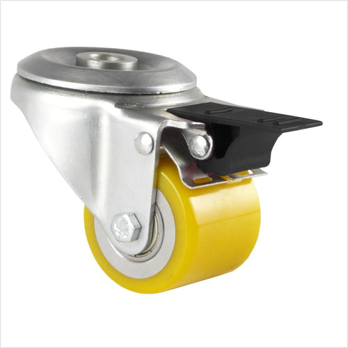 Kółko obrotowe z otworem z tyłu i hamulcem blokującym