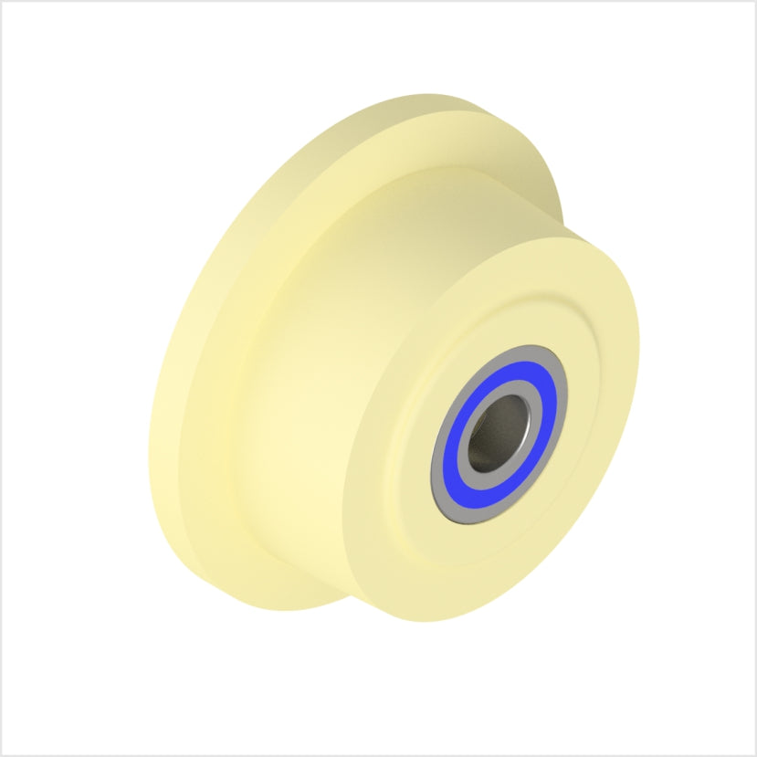 Koło kołnierzowe 250 x 65 mm wykonane z poliamidu