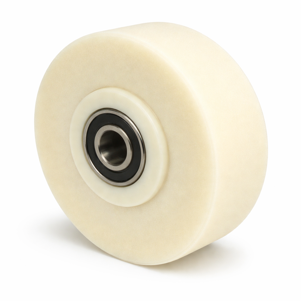 Schwerlastrad PA6G Ø100 mm | Breite 55 mm | Bohrung Ø25 mm | 1800 kg Lauffläche flach Art.Nr. 2505KFL/100/55/60/25