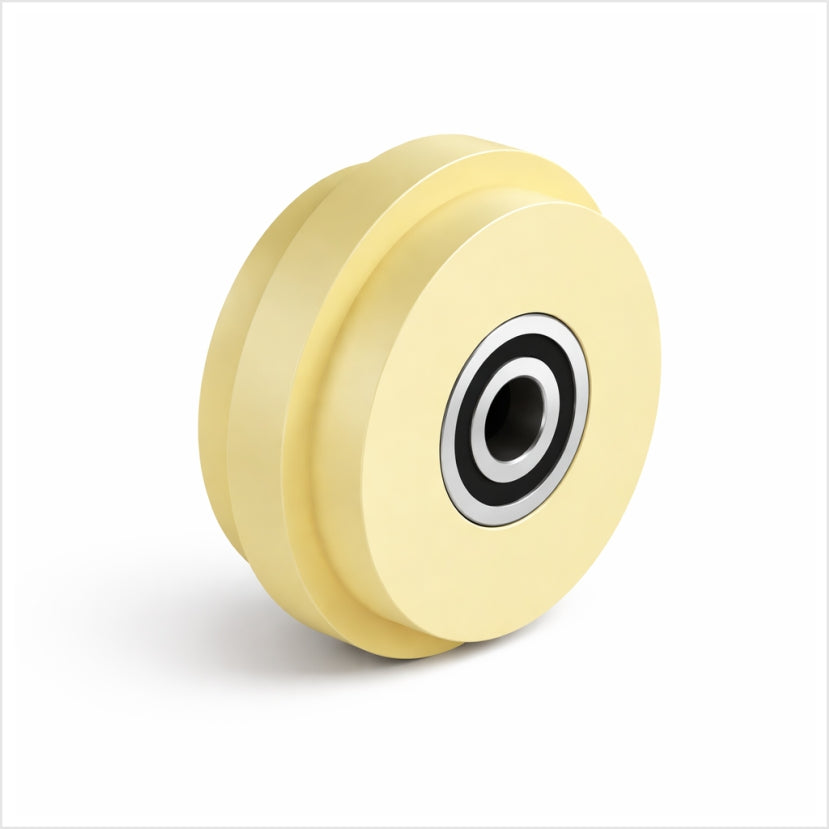 Einspurrad 65×30 mm Polyamid Kugellager 30-mm-Aluminiumprofil 80 kg