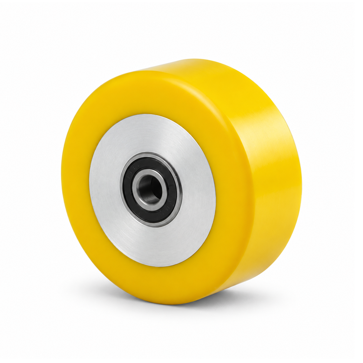 65 × 40 mm Polyurethan-Rad mit Alu-Vollkern, flach – Serie 690